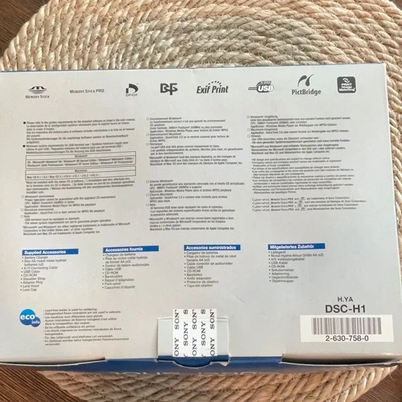 Sony Cyber-shot DSC-H1 DSC Super SteadyShot 5.1 Mega Pixels 12.0x Zoom in Box - Picture 11 of 16